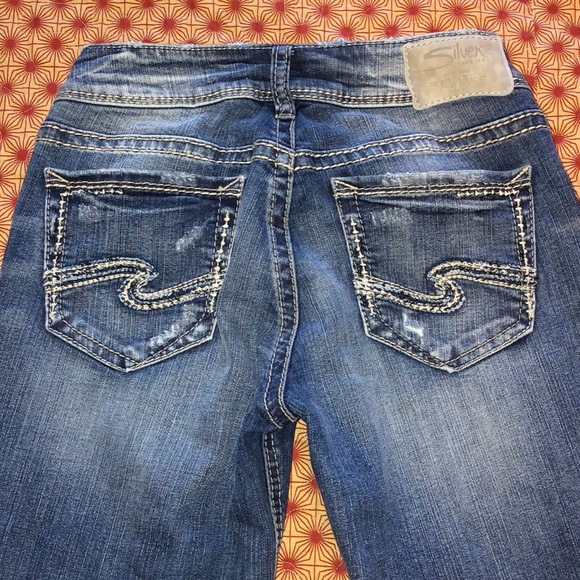 Silver Suki Slim Boot Jeans 25/33 - Picture 3 of 7
